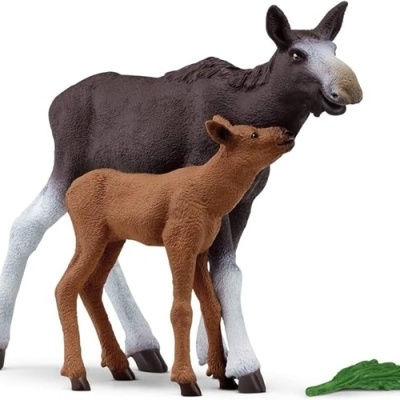 Mãe Alce com Filhote Schleich
