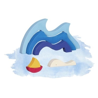 Blocos De Construção - O Meu Pequeno Barco no Mar