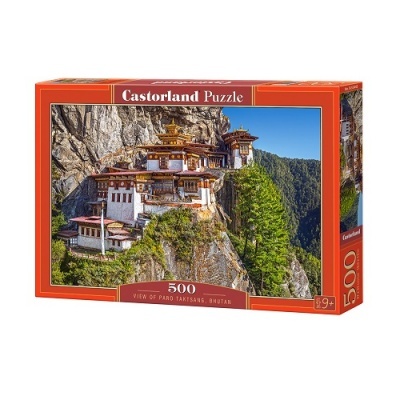 Puzzle 500 peças - Vista de Paro Taktsang, Butão