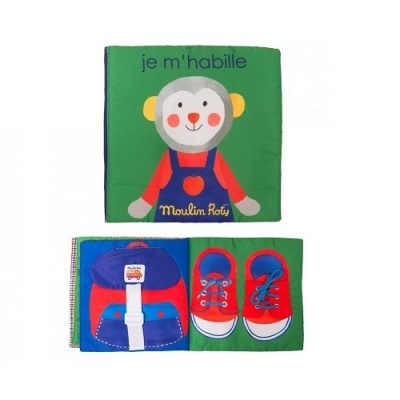 Livro de Tecido Moulin Roty - Aprendo a vestir-me!