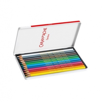 Lápis de Cor Caran D'Ache Swisscolor - Caixa de 12