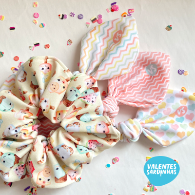 Scrunchie Laço Gelados