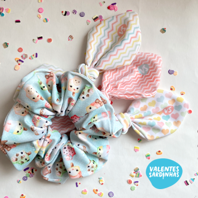 Scrunchie Laço Gelados