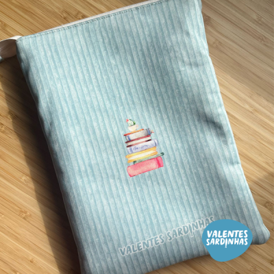 Bolsa para Livros - Fecho | Bombazina