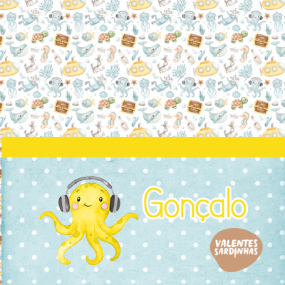 Saco Mochila - Fundo do Mar 2