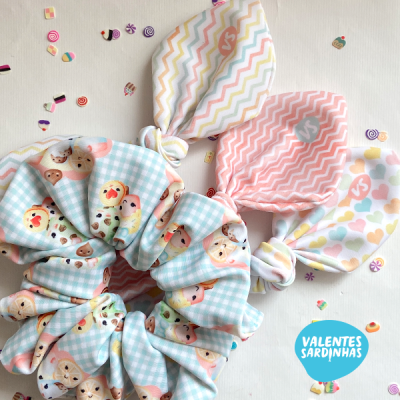 Scrunchie Laço Gelados