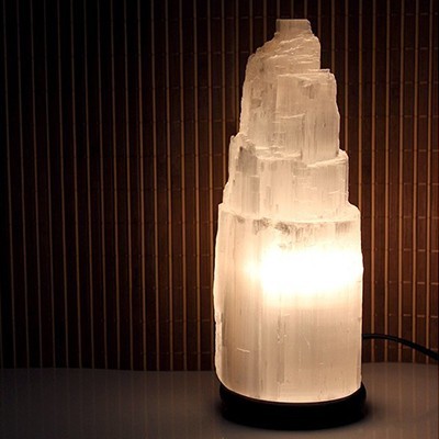 Candeeiro Torre de Selenite Candeeiro Torre de Selenite