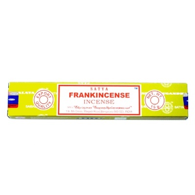 Caixa amarela de incenso Satya Frankincense 15g