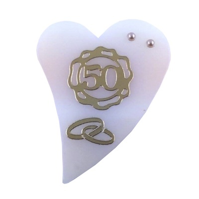 Coração curvado em sabonete