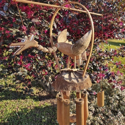 Espanta Espíritos em Bambu - Dragão