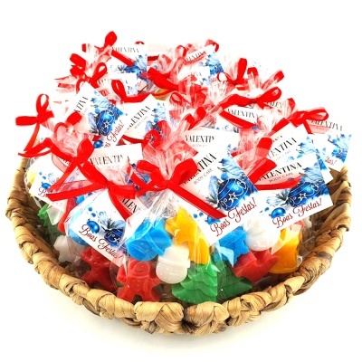 Sortido de Figuras de Natal Miniatura em Sabonete