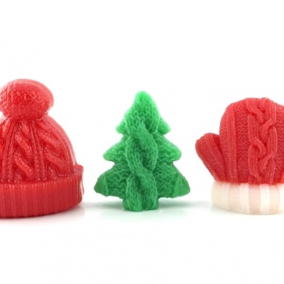 Gorros, Arvores e Luvas de Sabonete