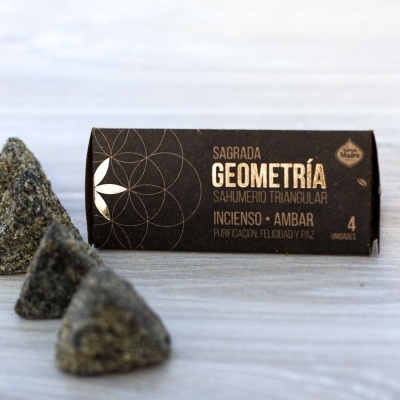 Incenso Triangular Geometria Sagrada Madre - Frankincense & Ambar