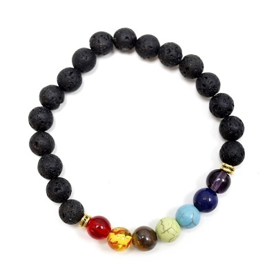 Pulseira de Lava 7 Chakras