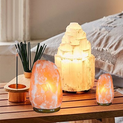 Candeeiros de Selenite & Sal dos Himalaias