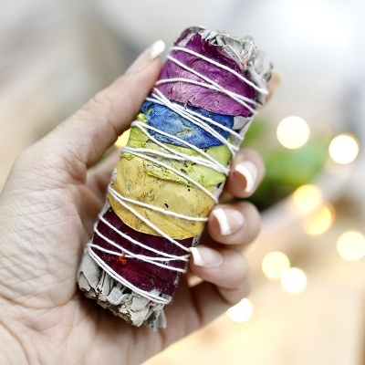 Tocha de Sálvia & Rosas - 7 Chakras