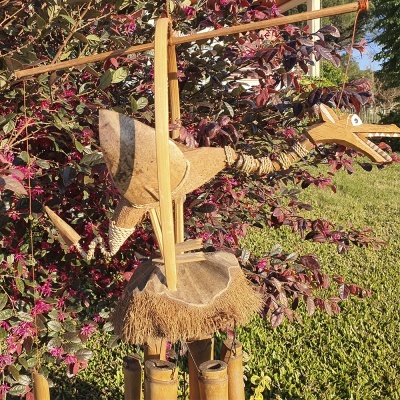 Espanta Espíritos em Bambu - Dragão