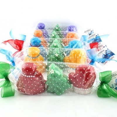 Gorros, Arvores e Luvas de Sabonete