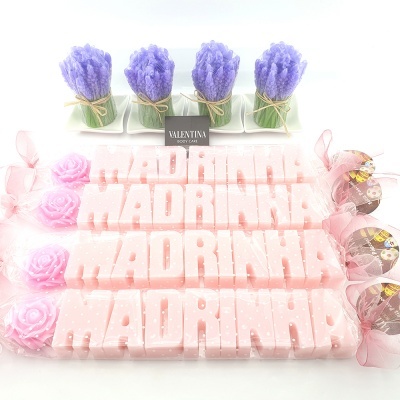 Madrinha com Roseta em sabonete