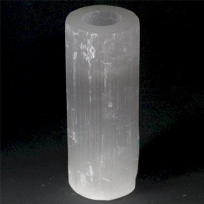 Castiçal de Selenite Cilindro