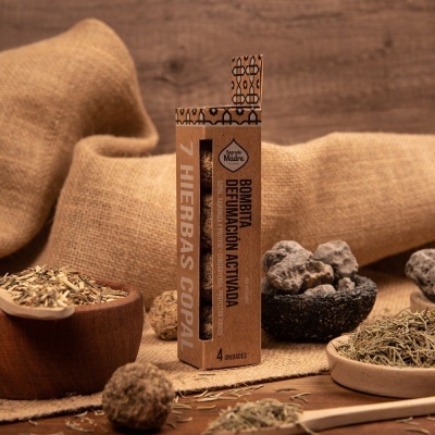 Bombitas Defumação Ativada 7 Ervas e Copal - Sagrada Madre