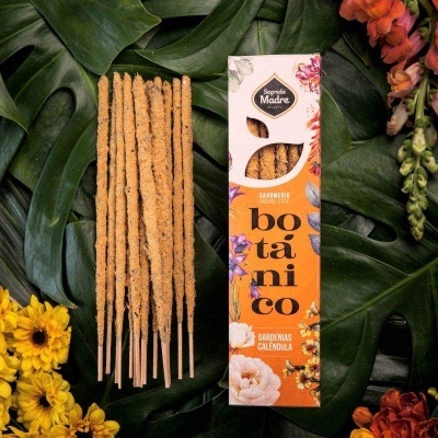 Incenso Botânico Sagrada Madre - Gardénias e Calêndula