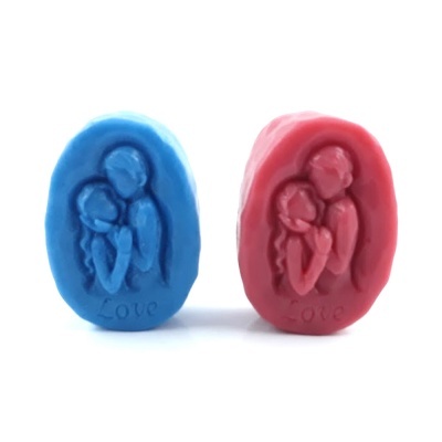 Noivos escultura em sabonete