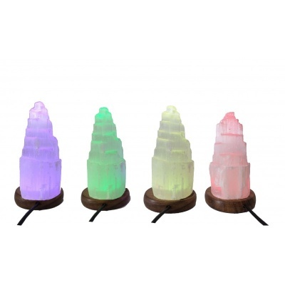 Candeeiro Torre de Selenite Candeeiro Torre de Selenite