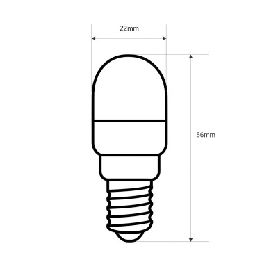 Lâmpada LED E14 de 1,5W