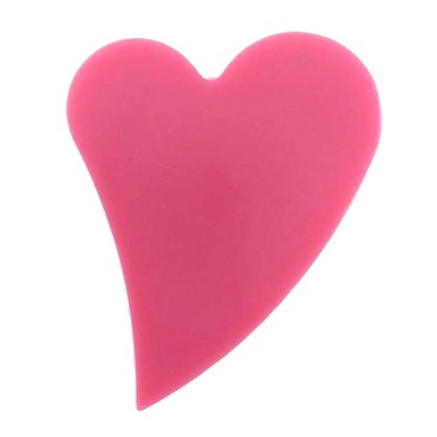 Coração curvado em sabonete