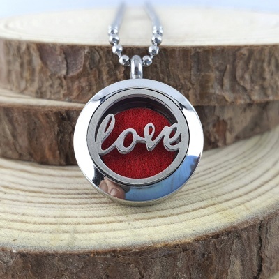 Colar Difusor Aromaterapia Love