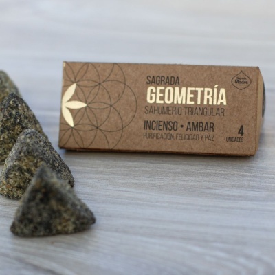 Incenso Triangular Geometria Sagrada Madre - Frankincense & Ambar
