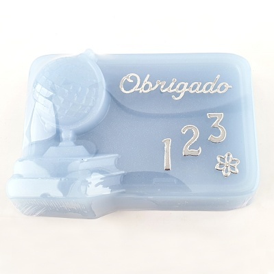 Quadro de Escola com Globo em sabonete