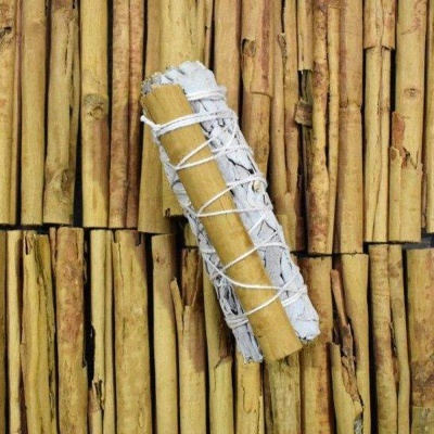 Tocha de Sálvia Branca & Pau de Canela