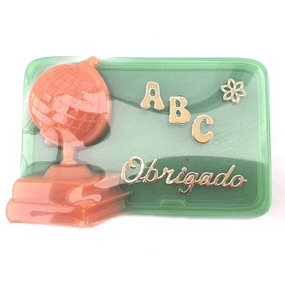 Quadro de Escola com Globo em sabonete