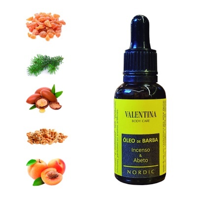 Óleo Natural Para Barba Incenso & Abeto Óleo Natural Para Barba Incenso & Abeto