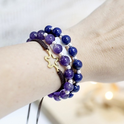 Pulseiras de Pedras Naturais & Prata