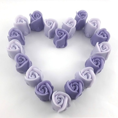 Botão de Rosa 3D em Sabonete