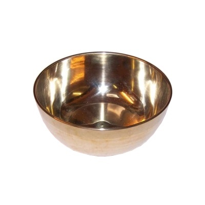 Taça Tibetana Lisa Dourada