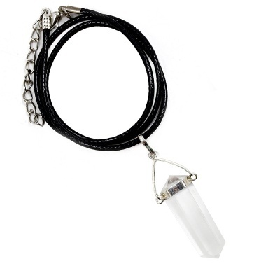 Colar com Pendente Quartzo Cristal