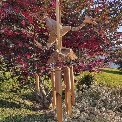 Espanta Espíritos em Bambu - Dragão