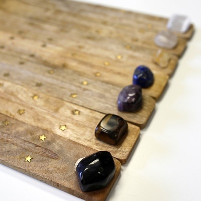 Incensário Artesanal com Quartzo Rosa