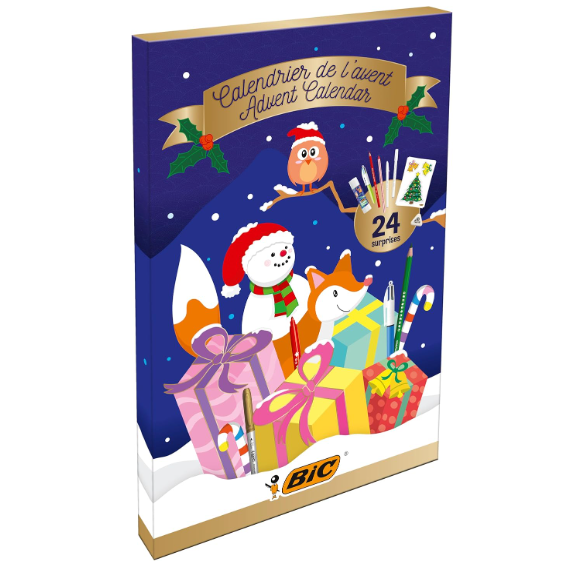 BIC Calendário Advento de Natal 24 artigos  - 🎁Prenda