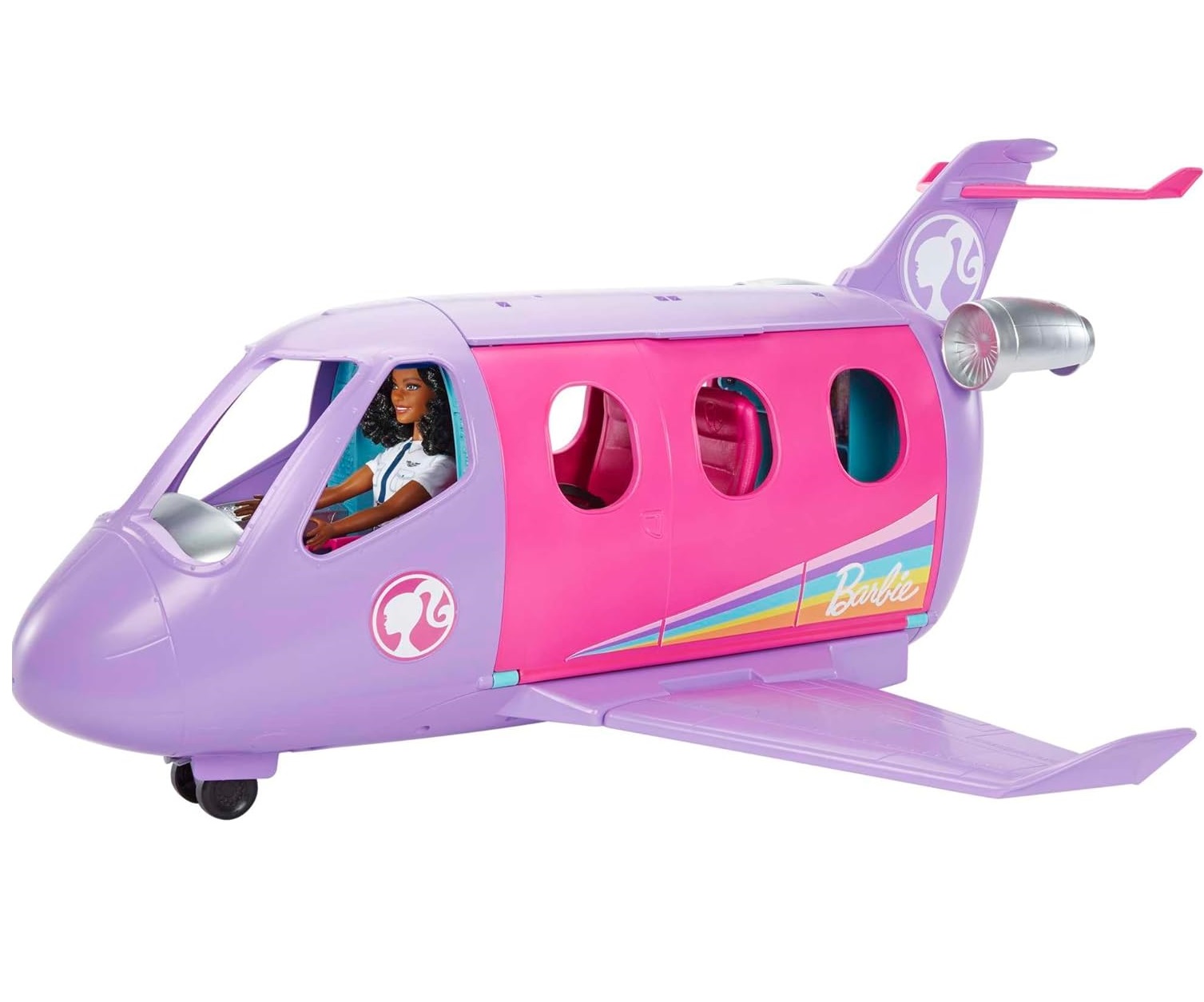 Barbie Life - Avião Barbie de Brinquedo Rosa/Lilás