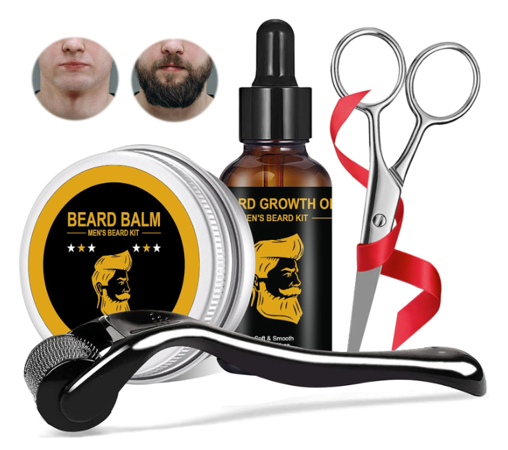 kit de Cuidados com a Barba Promove o Crescimento da Barba ✅PRONTA ENTREGA