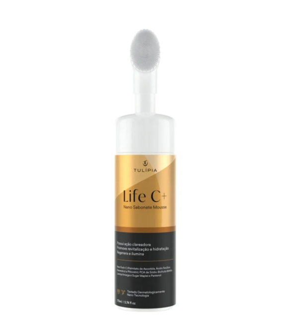 Sabonete Clareador Life C+ Mousse Nano Tulípia 150ml