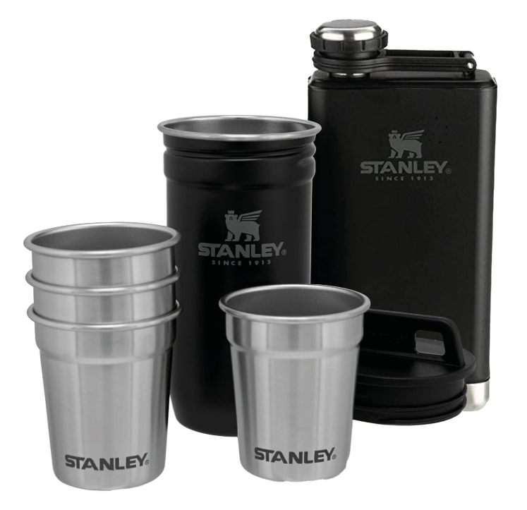 Kit&#x20;STANLEY&#x20;Copos&#x20;Shot&#x20;Pr&#x00E9;-Festa&#x20;Adventure&#x20;&#x2B;&#x20;Frasco&#x20;de&#x20;Quadril&#x20;-&#x20;A&#x00E7;o&#x20;Inoxid&#x00E1;vel&#x20;&#x2705;PRONTA&#x20;ENTREGA