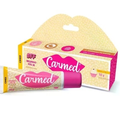 Kit 6 Unidades Hidratante Labial Carmed Beijinho 10g - ✅PRONTA ENTREGA