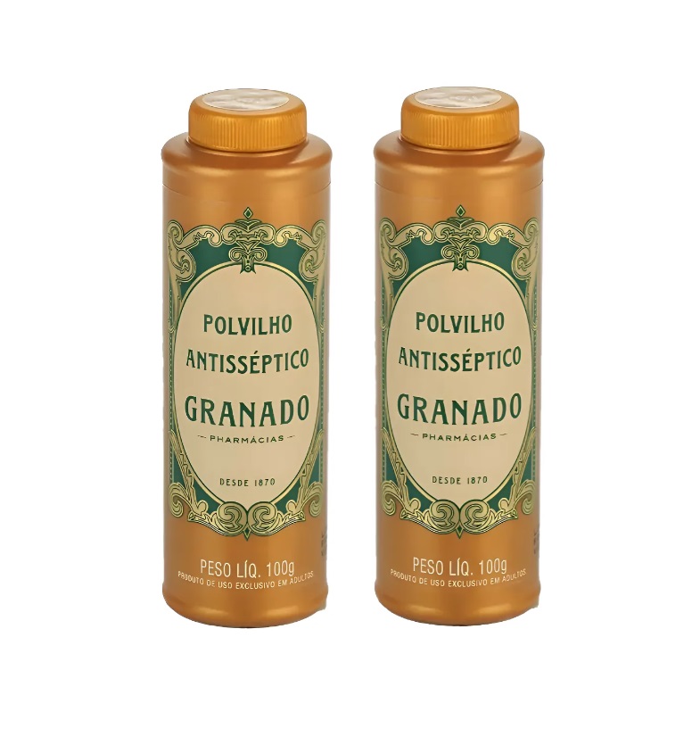 Kit 2 Polvilho Antisséptico Tradicional 100g Granado