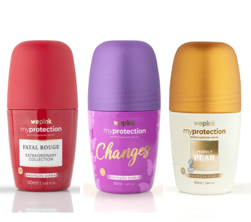 Kit Roll-on Fatal Rouge + Perfect Pear + Changes Wepink ✅PRONTA ENTREGA
